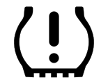 TPMS low pressure warning icon
