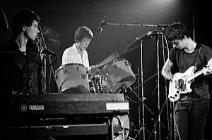 Talking Heads performing in 1978