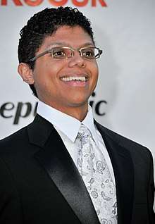 Head-and-shoulder color photograph of Tay Zonday in 2009