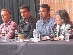 Photo of the director at a panel at the Telluride Film Festival, 2 September 2012