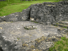 The temple room with the cistern visible (now blocked).