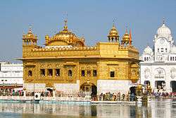Harmandir Sahib at Amritsar, India - the holiest gurdwara of Sikhism