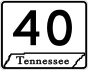 State Route 40 primary marker