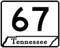 State Route 67 primary marker