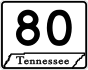 State Route 80 marker