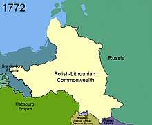 First partition of Poland in 1772
