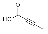 Skeletal formula of tetrolic acid