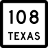 State Highway 108 marker