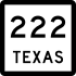 State Highway 222 marker