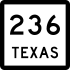 State Highway 236 marker
