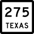 State Highway 275 marker