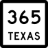 State Highway 365 marker