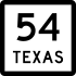 State Highway 54 marker