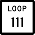 State Highway Loop 111 marker