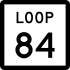 State Highway Loop 84 marker