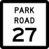 Park Road 27 marker