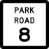 Park Road 8 marker