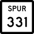 State Highway Spur 331 marker
