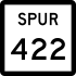 State Highway Spur 422 marker
