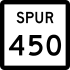 State Highway Spur 450 marker