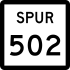 State Highway Spur 502 marker