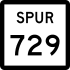 State Highway Spur 729 marker