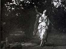 Juliet Barrett Rublee as a dancer in The Masque, 1914.