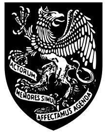 Logo of the Newcomen Society is a griffin regardant.