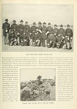 Men of the 44th Regiment at the Little Round Top