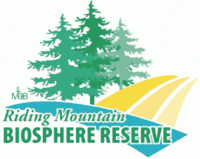 The official logo of the Riding Mountain Biosphere Reserve, a UNESCO World Biosphere Reserve in Manitoba, Canada.