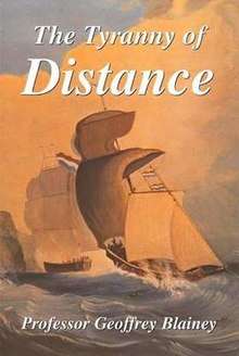 Cover of 2001 edition of The Tyranny of Distance