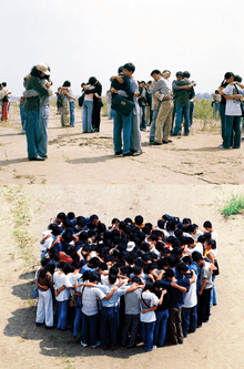  Photography of the Gao Brothers performance, The Utopia Of the 20 Minute Embrace, 2000