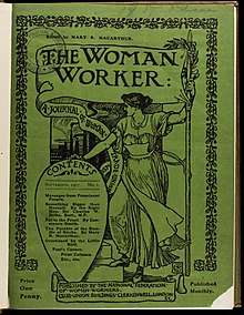 Image of an issue of The Women Worker from 1907