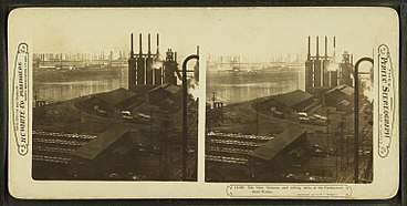 The blast furnaces and rolling mills of the Homestead Steel WorksWikipeder.