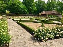 The rose garden at Swaylands
