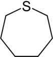 Structural formula of thiepane