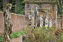 Statues in a garden