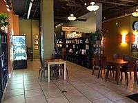 The interior of Thrive Cafe