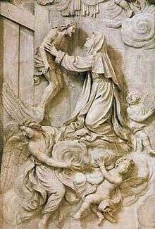 Ticciati, S. Caterina abbracciata dal Crocifisso, basilica di s. caterina prato