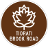 Tiorati Brook Road marker