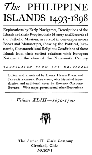 Facsimile of title page from Volume 43