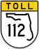 State Road 112 toll marker
