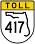 State Road 417 marker