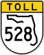 State Road 528 toll marker