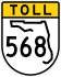 State Road 568 marker