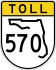 State Road 570 marker