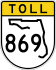 State Road 869 toll marker
