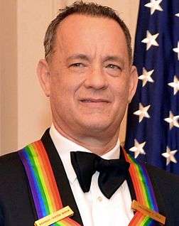 Photo of Tom Hanks receiving the 2014 Kennedy Center Honors Medallion.