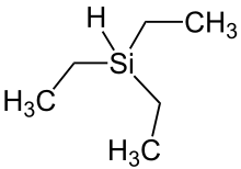 Skeletal formula of triethylsilane