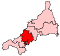 A medium constituency located in the centre of the county. Due to the elongated shape of the county, no constituencies border it to the north or the south despite its central location.